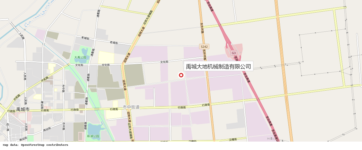 禹城大地机械制造有限公司位置地图